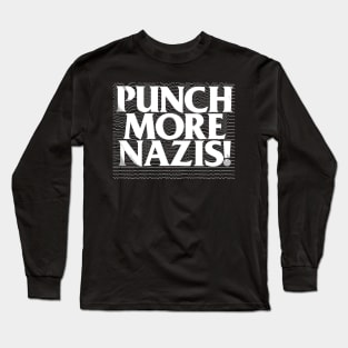 punch More Nazis #3 - Statement Design Long Sleeve T-Shirt